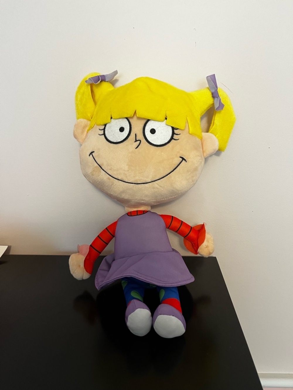 Nickelodeon Yellow & Purple Angelica-Style Plush Doll with Colorful Outfit